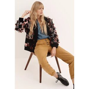 Felia Patchwork Oversized Cardigan by Othilia Medium Anthropologie EUC